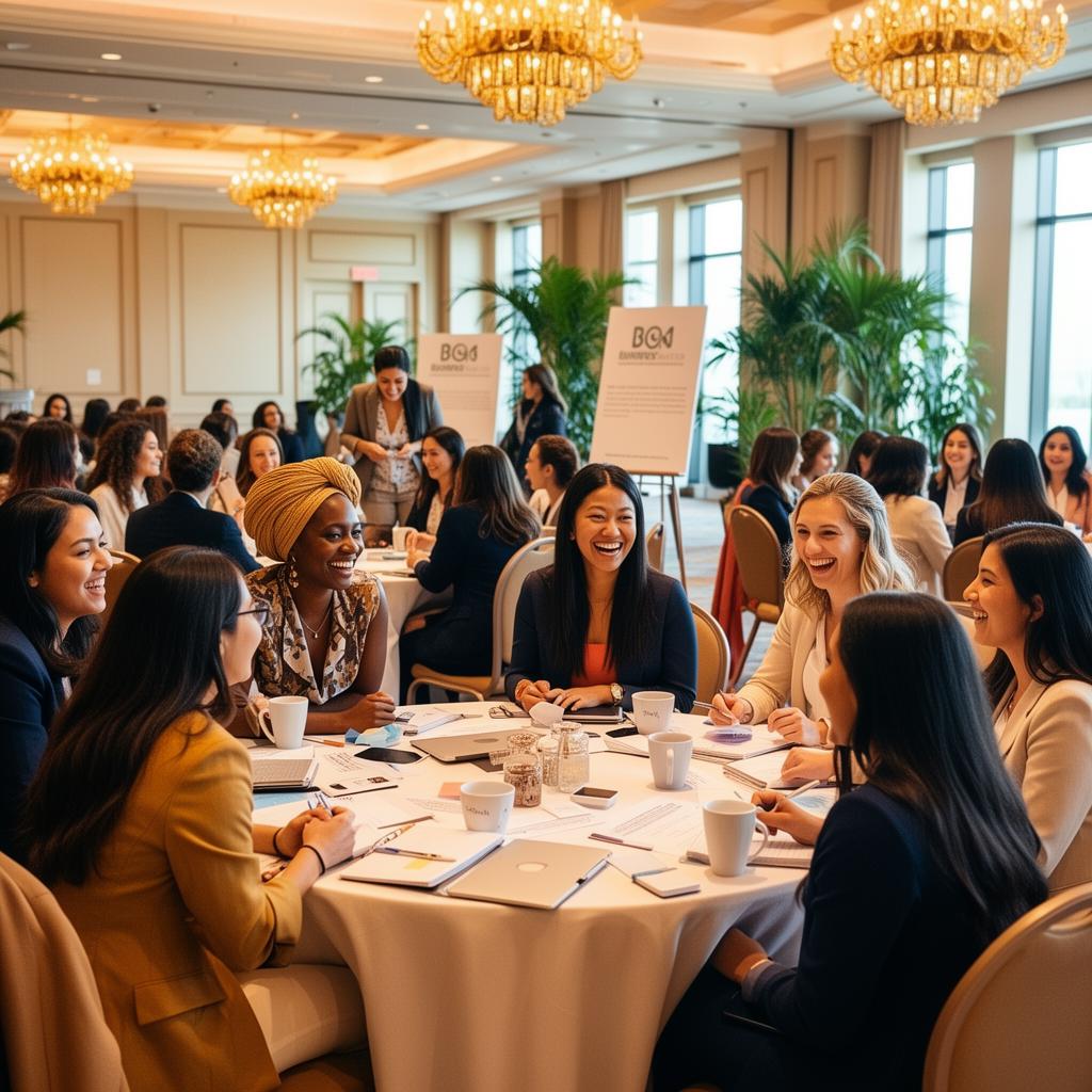 Nyasha leading The Brand Blueprint Workshop™ in an intimate hotel ballroom